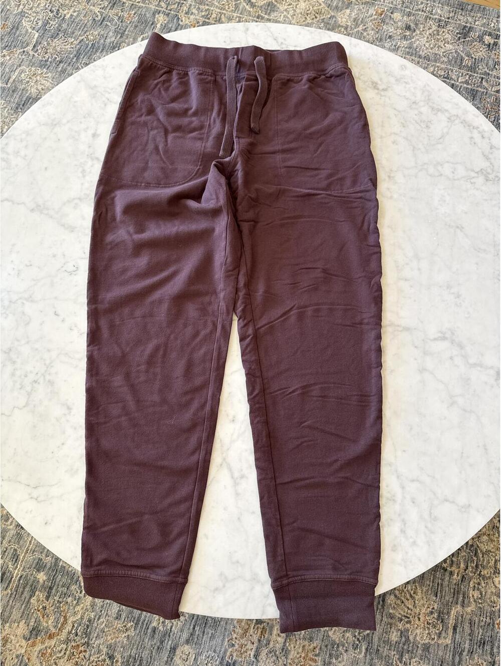 UGG Men's Burgundy Cotton Blend Jogger Sweatpants Size L
